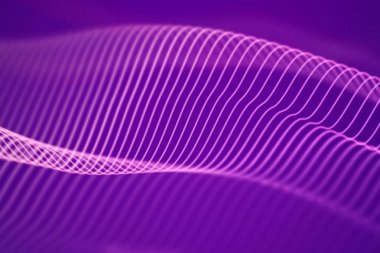 3D ses dalgaları. Büyük veri soyut görselleştirme.