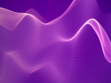 3D görselleştirme ses dalgaları. Büyük veri ya da bilgi kavramı: Pink grafik.