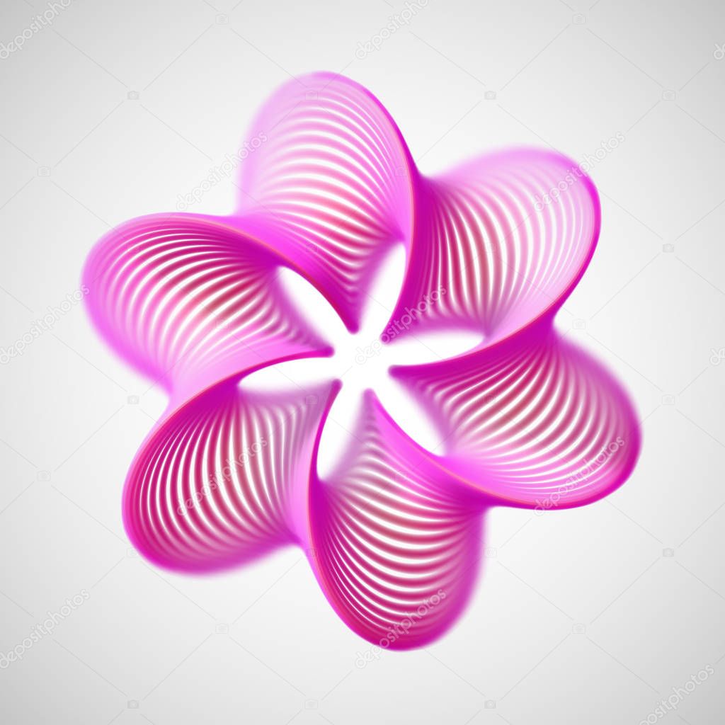 3D abstract creative background or decoration element.