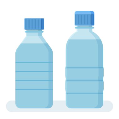 Su iki şişe. Vektör çizim