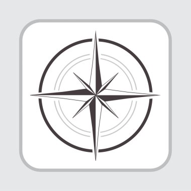 pusula simgesi. vektör illüstrasyonu