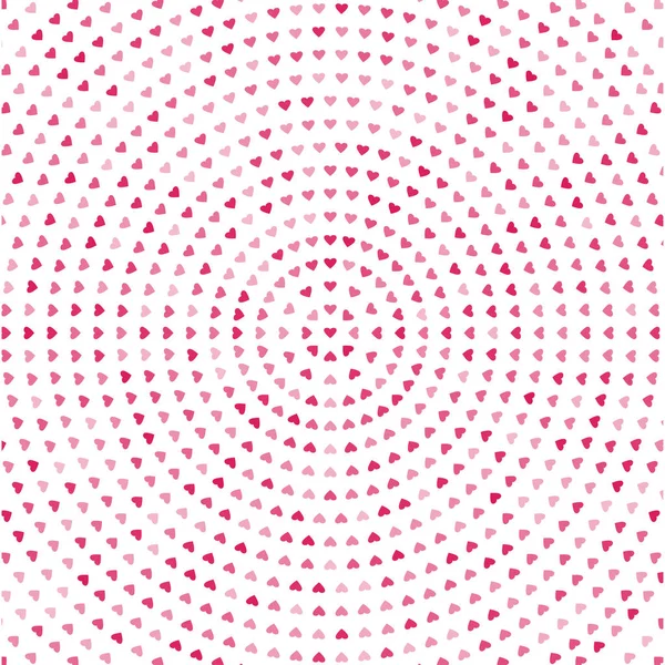 抽象的な背景とバレンタインデーのハートのピンク ベクトル図 — ストックベクタ