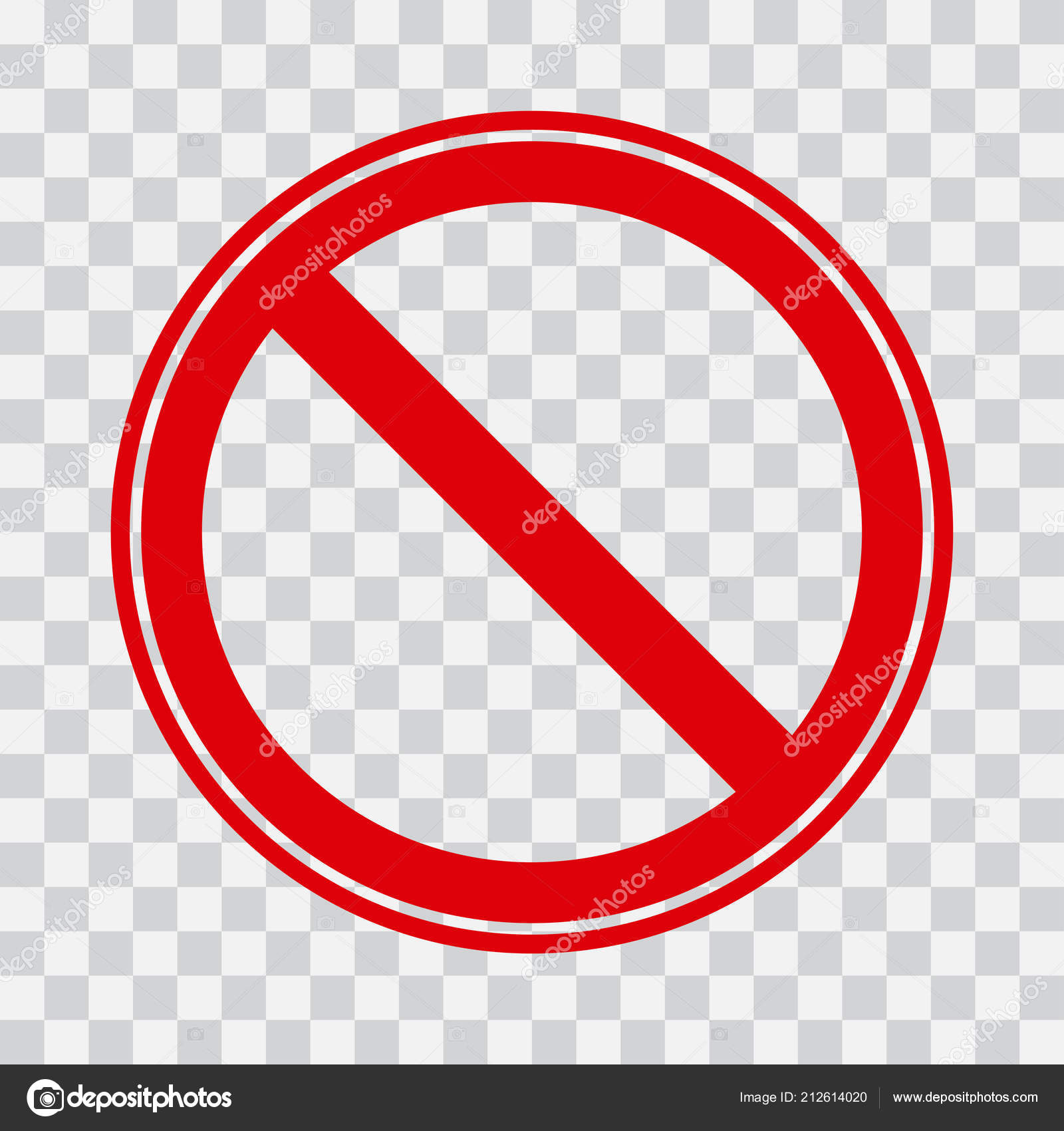 Red Stop Icon Transparent Background Symbol Vector ...