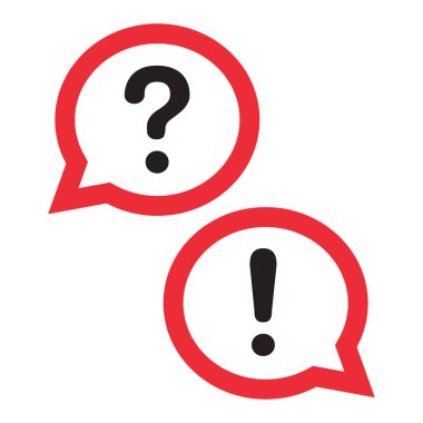 Kırmızı anahat tasarım sohbet simgesi. İletişim bulutlar ayarlayın. Vektör çizim