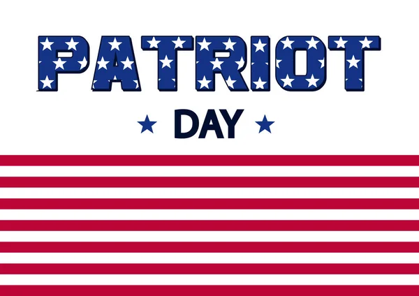 Banner Zum Tag Der Patrioten Flagge Vektorillustration — Stockvektor