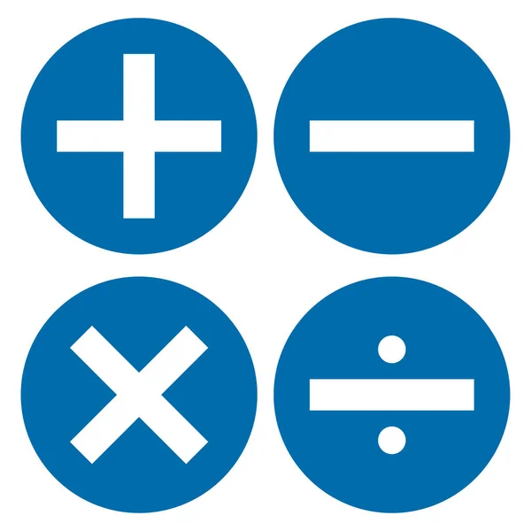 Αριθμομηχανή Εικονίδιο Σύμβολο Των Μαθηματικών Εικονογράφηση Διάνυσμα — Διανυσματικό Αρχείο