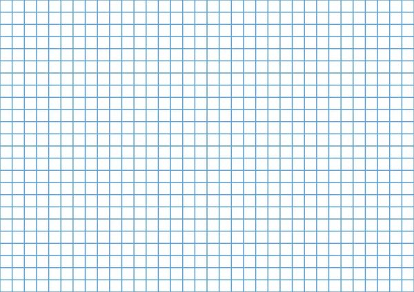 Karierter Geometrischer Hintergrund Mit Blauen Linien Blatt Schulheft Vektorillustration — Stockvektor
