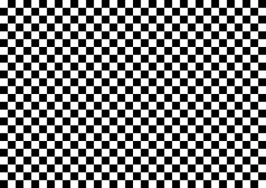 Damalı tek renkli arka plan. Siyah ve beyaz kareler. Vektör çizim