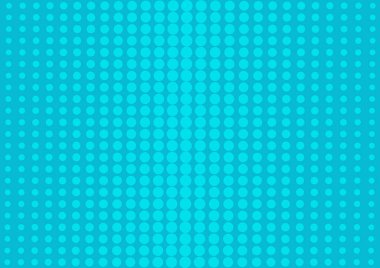 Yarı ton noktaları pop sanat tarzı ile mavi arka plan. Vektör çizim