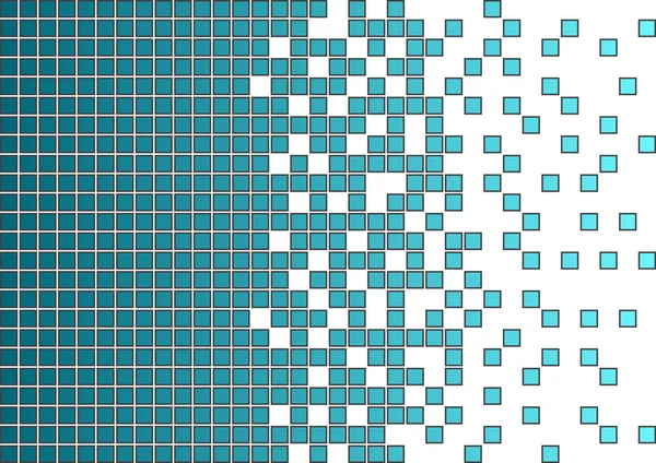 Abstract Turquoise Geometric Background Squares Vector Illustration — Stock Vector