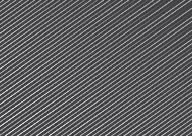 Koyu gri arka plan üzerinde sürekli paralel çapraz çizgiler ile geometrik çizgili desen. Vektör çizim
