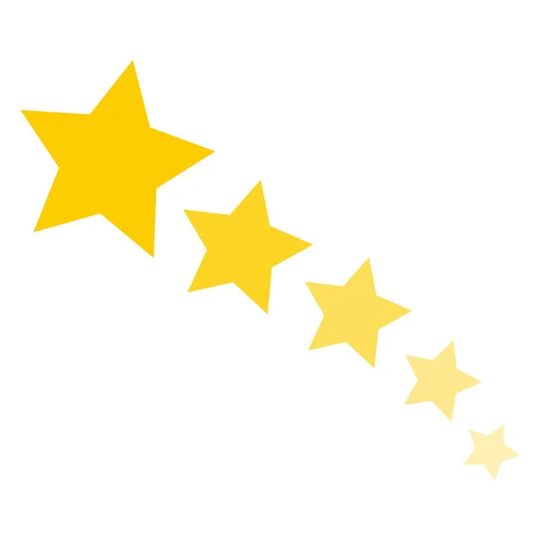 黄色の星のアイコン ベクターイラスト — ストックベクタ