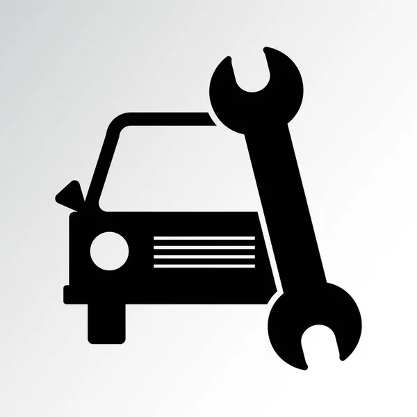 Icono Servicio Coche Reparaciones Autos Ilustración Vectorial — Vector de stock