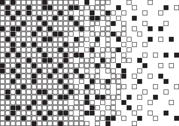 Abstract Geometric Background Black White Squares Vector Illustration — Stock Vector