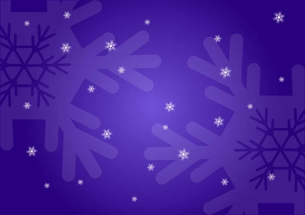 Holiday Pattern White Snowflakes Purple Background Vector Illustration — Stock Vector