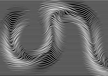Tek renkli arka plan ile paralel yatay çizgiler. Çizgili doku. Vektör çizim