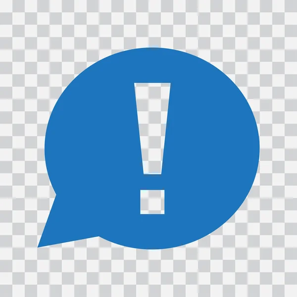 Signo Exclamación Burbuja Del Habla Señal Advertencia Atención Icono Azul — Archivo Imágenes Vectoriales
