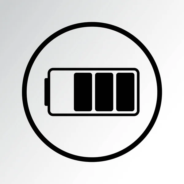 Ikona baterie. vektorová ilustrace — Stockový vektor