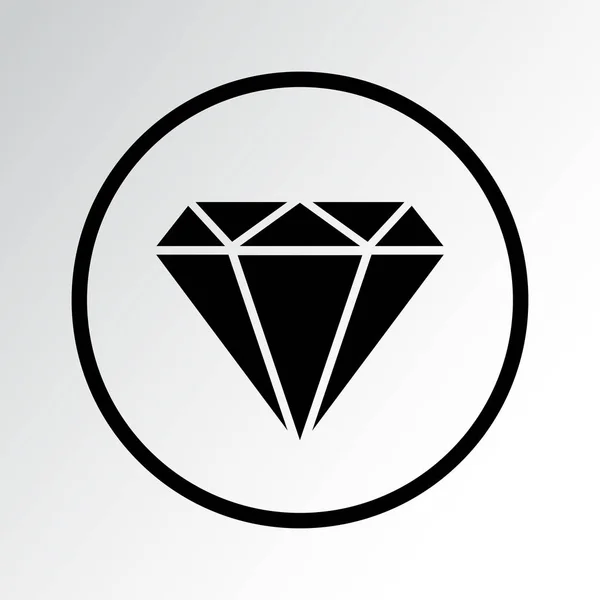 Gyémánt ikon. vektor illusztráció — Stock Vector