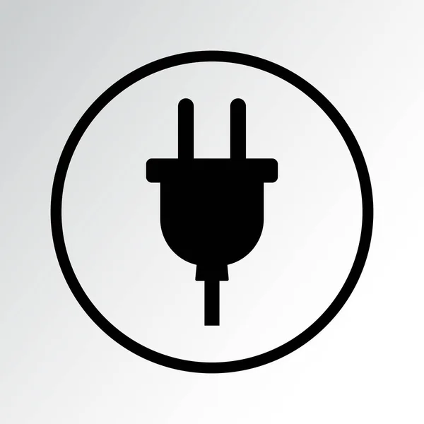 Plug icon. Vector illustration — Stock Vector