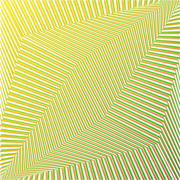 Yeşil ve turuncu geometrik soyut fütüristik çizgili arka plan. Vektör çizimi — Stok Vektör