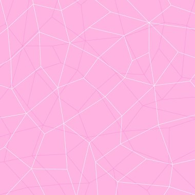 Açık pembe geometrik soyut arka plan, çizgileri bağlayın. Vektör çizimi