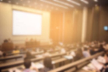 Arka plan bulanık, iş toplantı konferans eğitim öğrenme kavram koçluk.