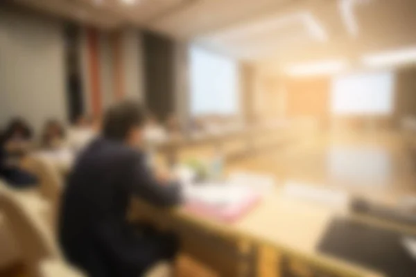 Verschwommener Hintergrund Von Geschäftsleuten Konferenzsaal Oder Seminarraum — Stockfoto