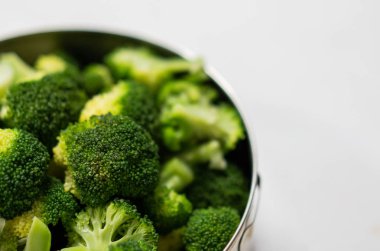 Ham taze brokoli çiçeği, sağlıklı yeşil Organ hazır yemek için.