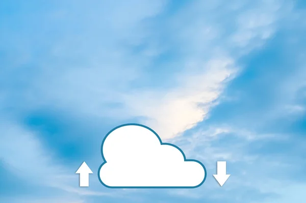 Cloud Computing Concept Cloud Computing Αποθήκευση Internet Transfer Ψηφιακό Σύστημα — Φωτογραφία Αρχείου
