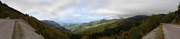 Vista Panoramica Dell Isola Evia Del Mare Una Giornata Sole — Foto Stock