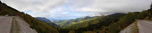 Blick Von Oben Auf Die Insel Evia Und Das Meer — Stockfoto