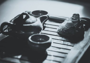 Geleneksel Çince çay töreni için çay seti