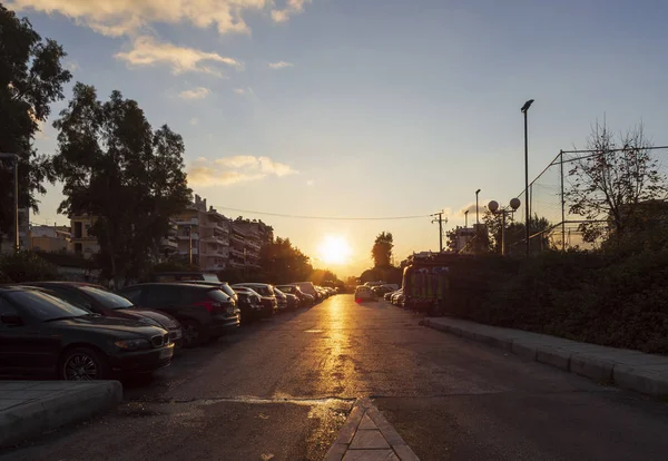 Athen Griechenland Dezember 2018 Parkplatz Der Küstenregion Von Kallithea Mit — Stockfoto