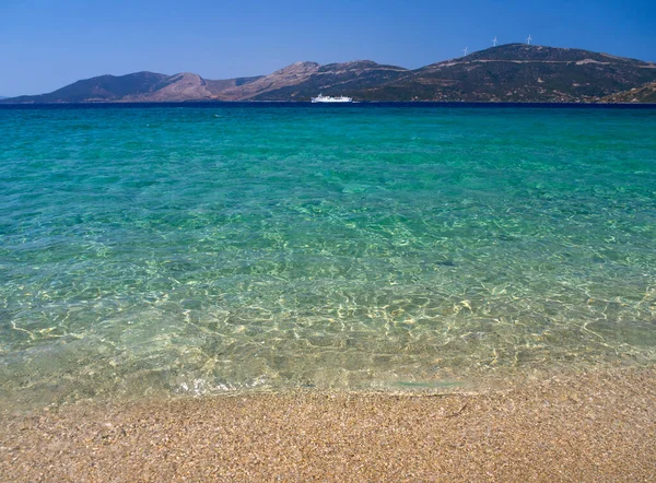View of  Aegean sea near the town of Marmari on the Greek island of Evia in Greece on a Sunny day