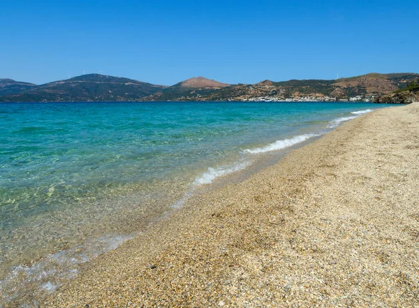 View of  Aegean sea near the town of Marmari on the Greek island of Evia in Greece on a Sunny day