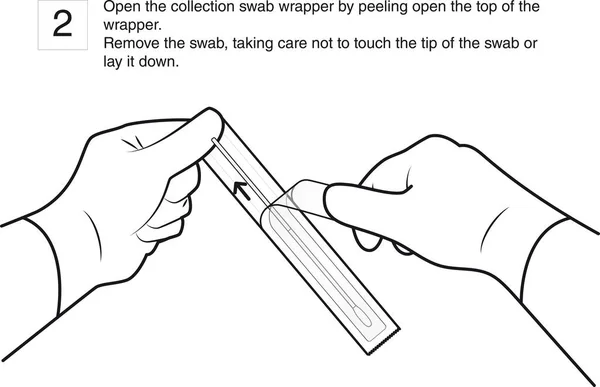 Open Collection Swab Wrapper Peeling Open Top Wrapper Remove Swab Vector Graphics