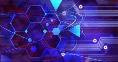 Yenilik bilgisayar veri teknolojisi internet, eğitim, iş kavramı ideea arka plan conection