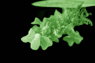 Su duman sanat renkli arka plan dokusu içinde mürekkep 