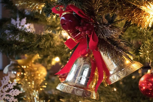 Christmas Bells Golden yellow metal