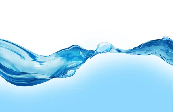 Water Wave Banner Background Texture Blue Concept — Stock Photo, Image