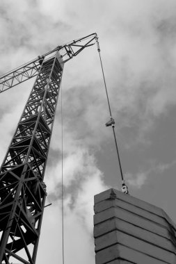 Binalar ve evler İnşaat Sanayi yapısı metal inşa vinç güneş 