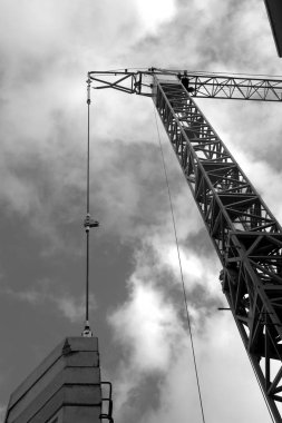 Binalar ve evler İnşaat Sanayi yapısı metal inşa vinç güneş 