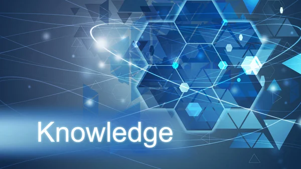 Knowledge Concept Business Solution Blue Illustration — Stock Photo, Image
