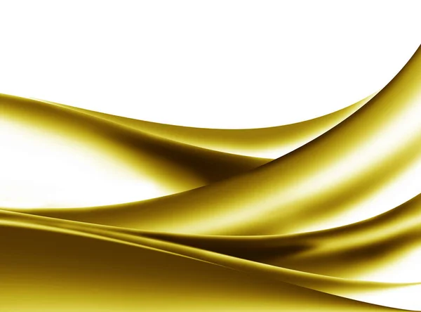 Curva Abstrata Ouro Fundo Ondulado Amarelo — Fotografia de Stock
