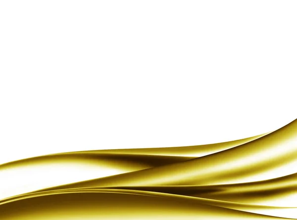 Abstrakte Kurve Gold Gelber Welliger Hintergrund — Stockfoto