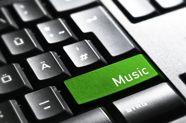 Music Enter Keyboard Button — 스톡 사진