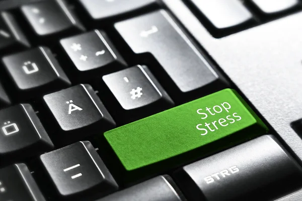 Arrêter Stress Touche Clavier — Photo