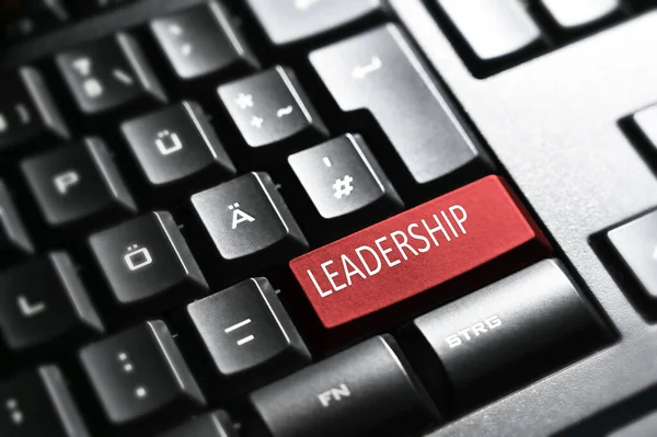 Leadership Enter Keyboard Button — стоковое фото
