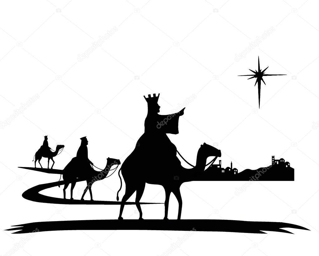 Journey to Bethlehem , nativity scene